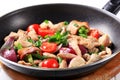 Chicken vegetable stir fry Royalty Free Stock Photo