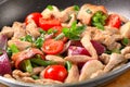 Chicken vegetable stir fry Royalty Free Stock Photo