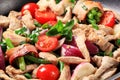 Chicken vegetable stir fry Royalty Free Stock Photo