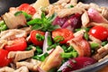 Chicken vegetable stir fry Royalty Free Stock Photo