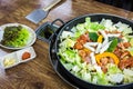 Chicken vegetable stir-fry Royalty Free Stock Photo