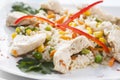 Chicken and vegetables pilaf