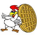 Chicken and Waffle Mascot