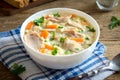 Chicken and Wild Rice Soup Royalty Free Stock Photo