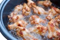 Chicken wing fried on dish Royalty Free Stock Photo