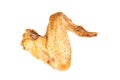 chicken wing fried isolated on white background Royalty Free Stock Photo