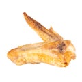chicken wing fried isolated on white background Royalty Free Stock Photo