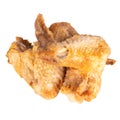chicken wing fried isolated on white background Royalty Free Stock Photo