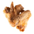 chicken wing fried isolated on white background Royalty Free Stock Photo