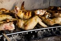 Chicken wings on barbecue Royalty Free Stock Photo