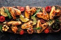 Chicken wings grilled barbecue Royalty Free Stock Photo