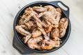 Chicken wings ready for barbecue Royalty Free Stock Photo