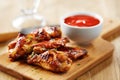 Chicken wings with sriracha sauce