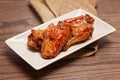 Chicken wings up close Royalty Free Stock Photo