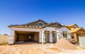 Chicken Wire & Paper On New Home Construction Ready For Outside Stucco Royalty Free Stock Photo