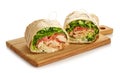 Chicken wrap sandwich Royalty Free Stock Photo