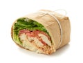 Chicken wrap sandwich Royalty Free Stock Photo