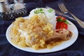 Chicken Yassa with onion sauce. African comfort food