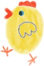 Chicken yellow paces