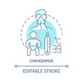 Chickenpox concept icon Royalty Free Stock Photo