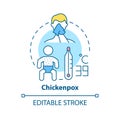 Chickenpox concept icon