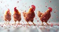Chickens and Bird Flu Epidemic: A Cautionary Tale AI Generated Royalty Free Stock Photo