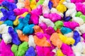 Chickens colored babies. A group of funny, colorful easter chicks Royalty Free Stock Photo