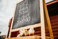 Chickens learn math, animal school Royalty Free Stock Photo