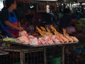 Chickens on sale at klong toey market, Bangkok