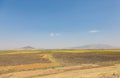 Chickpea farming in Rural Ethiopia, Dry landscape