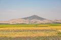 Chickpea farming in Rural Ethiopia, Dry landscape