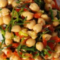 Chickpea sallad Royalty Free Stock Photo