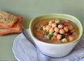 Chickpea soup Royalty Free Stock Photo