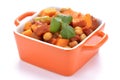 Chickpea Sweet Potato Curry Royalty Free Stock Photo