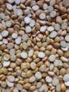 Chickpeas or chana dal or split pluse close-up