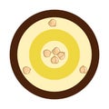 Chickpeas hummus icon , vector illustration