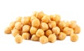 chickpeas isolated on a white background. food