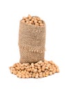 Chickpeas in a sack