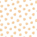 Chickpeas seamless pattern. Vector hand drawn illustration.