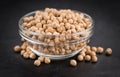 Chickpeas selective focus