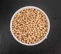 Chickpeas selective focus