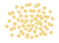Big heap of chickpeas. Flat vector illustration isolated on white background. Royalty Free Stock Photo