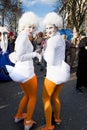 Costumed Chicks on Carnival in Duesseldorf