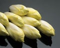 Chicory, cichorium endivia, Vegetables against Black Background Royalty Free Stock Photo