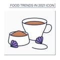 Chicory drink color icon