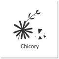 Chicory glyph icon