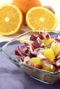 Chicory salad with fresh orange slices