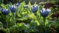 chicory vegetables in a pretty garden