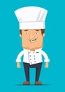 Chief chef cook in kitchen luxury restaurant in uniform illustration