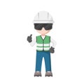 Chief civil engineer construction design. Work supervisor